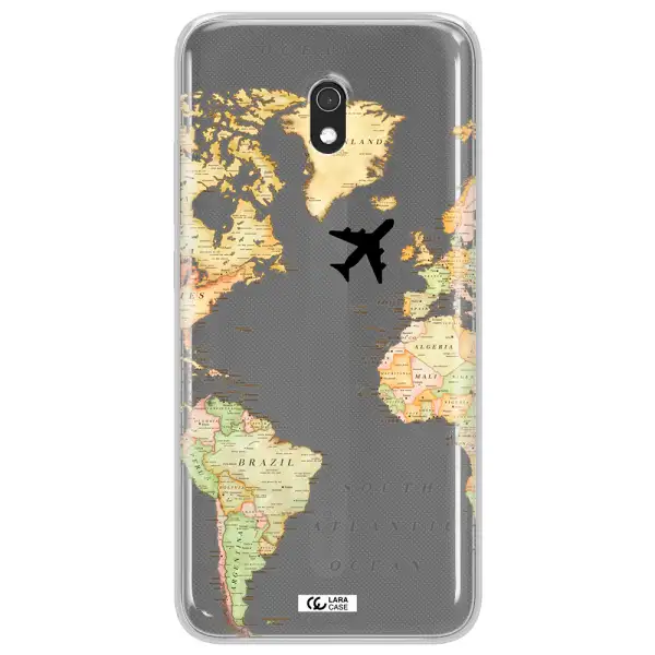 Travel Map Xiaomi Redmi 8A Clear TPU Case