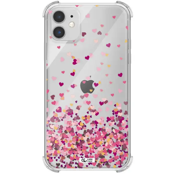 Flying Hearts Apple iPhone 11 Clear PC Case