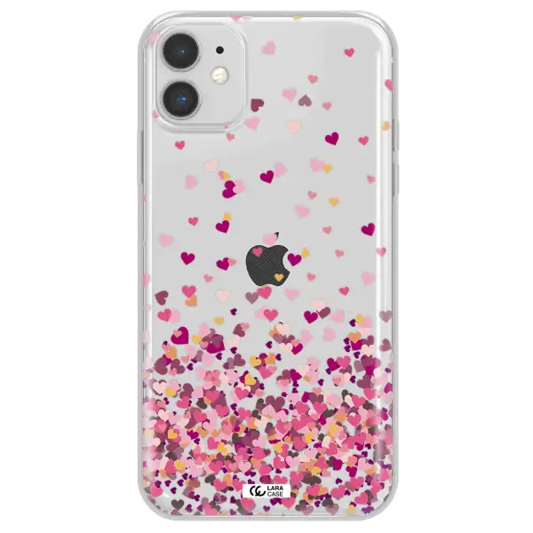 Flying Hearts Apple iPhone 11 Clear TPU Case