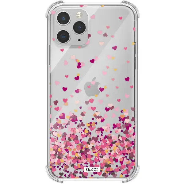 Flying Hearts Apple iPhone 11 pro Clear PC Case