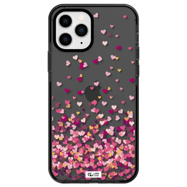 Flying Hearts Apple iPhone 11 pro impact Smoke Black Case