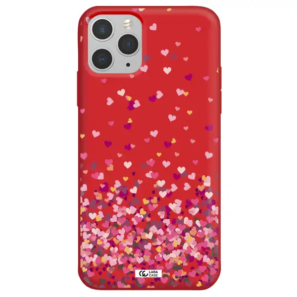 Flying Hearts Apple iPhone 11 pro Silicone Imperial Red Case