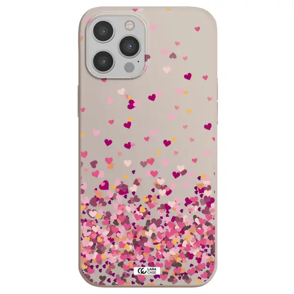 Flying Hearts Apple iPhone 12 pro max Silicone Stone Case