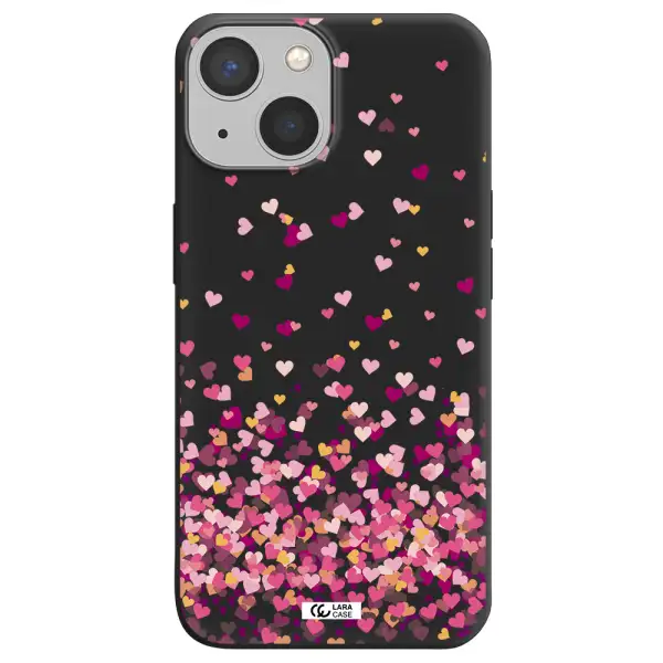 Flying Hearts Apple iPhone 13 mini Silicone black Case