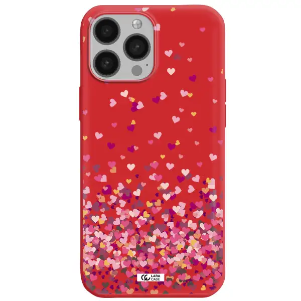 Flying Hearts Apple iPhone 13 Pro Max Silicone Imperial Red Case