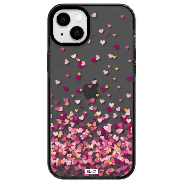 Flying Hearts Apple iPhone 14 plus impact Smoke Black Case