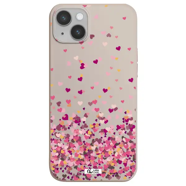 Flying Hearts Apple iPhone 14 plus Silicone Stone Case