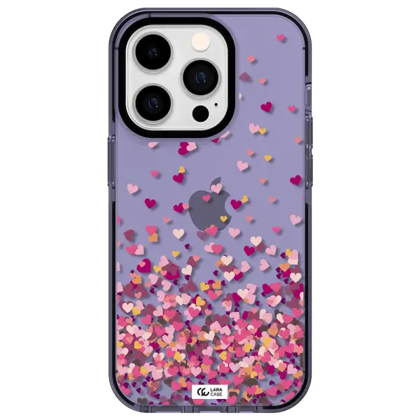 Flying Hearts Apple iPhone 14 pro impact Lilac Case