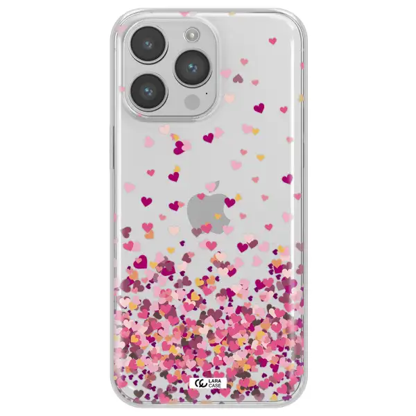 Flying Hearts Apple iPhone 14 pro max Clear TPU Case