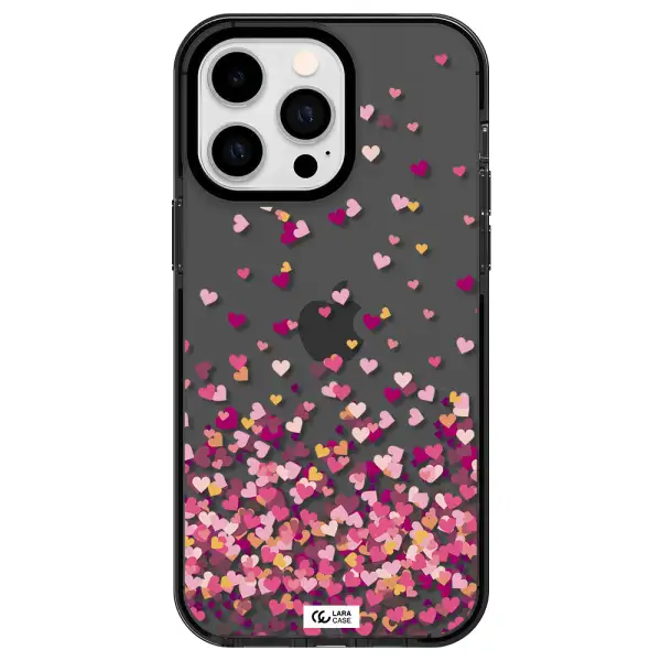 Flying Hearts Apple iPhone 14 pro max impact Smoke Black Case