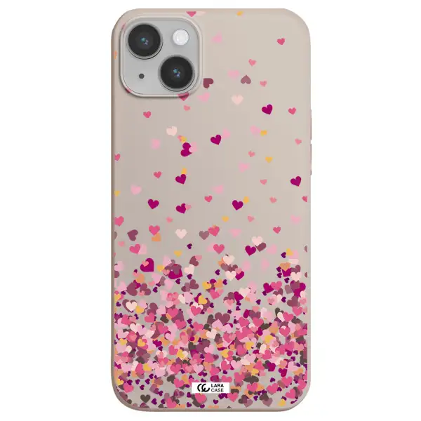 Flying Hearts Apple iPhone 14 Silicone Stone Case