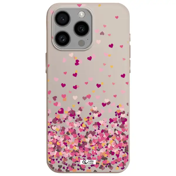 Flying Hearts Apple Iphone 15 Pro max Silicone Stone Case