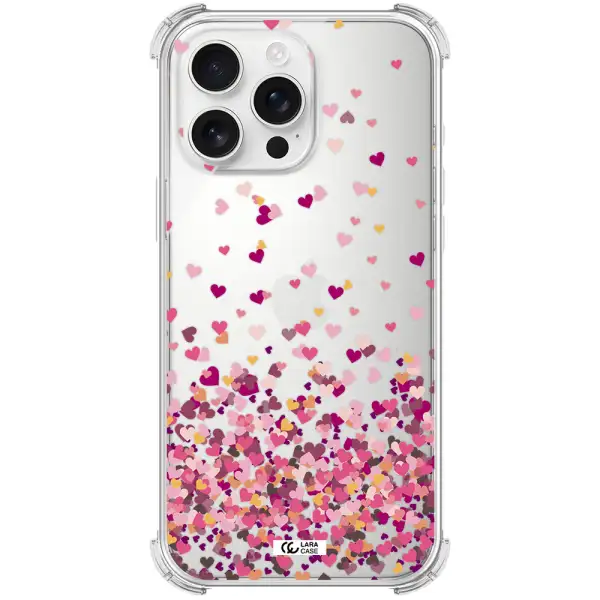 Flying Hearts Apple Iphone 16 Pro Max Clear Pc Case