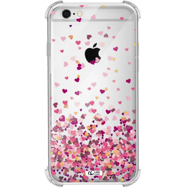 Flying Hearts Apple iPhone 6 Clear PC Case
