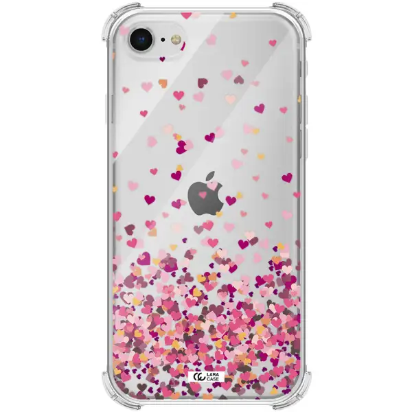 Flying Hearts Apple iPhone se 2020 Clear PC Case