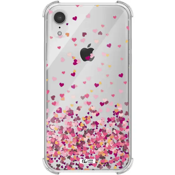 Flying Hearts Apple iPhone XR Clear PC Case