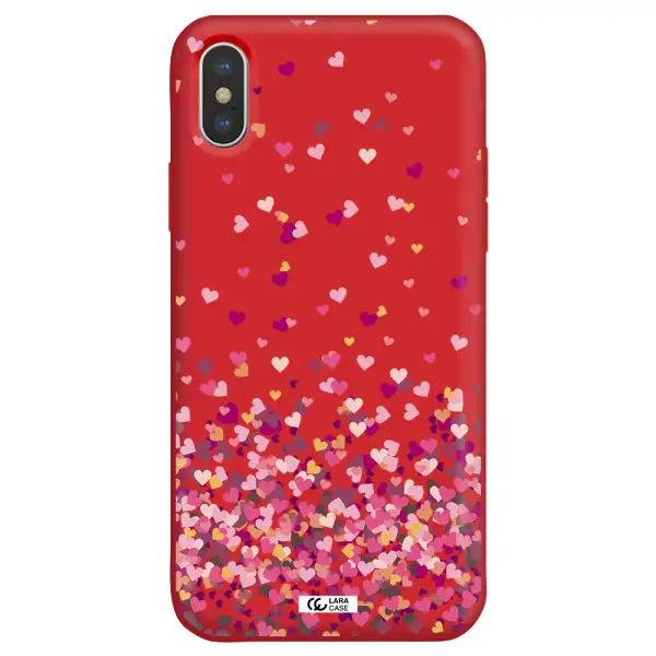 Flying Hearts Apple iPhone XS max Silicone Imperial Red Case