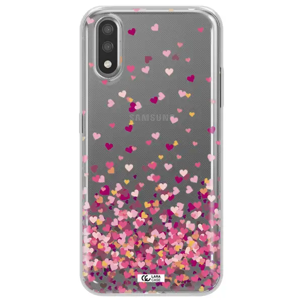Flying Hearts Samsung A01 Clear TPU Case