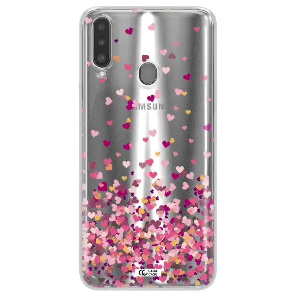 Flying Hearts Samsung A20S Clear TPU Case