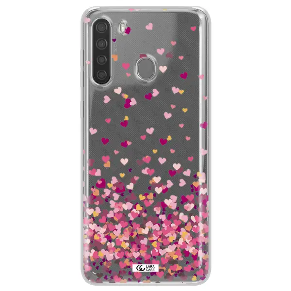 Flying Hearts Samsung A21 Clear TPU Case