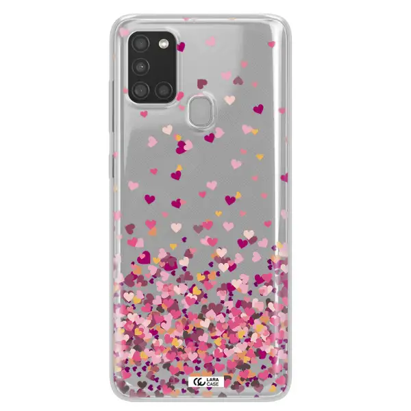 Flying Hearts Samsung A21S Clear TPU Case