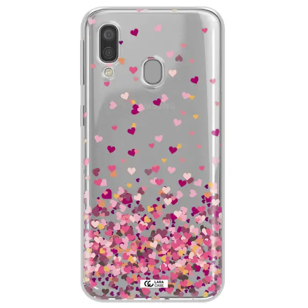 Flying Hearts Samsung A40 Clear TPU Case