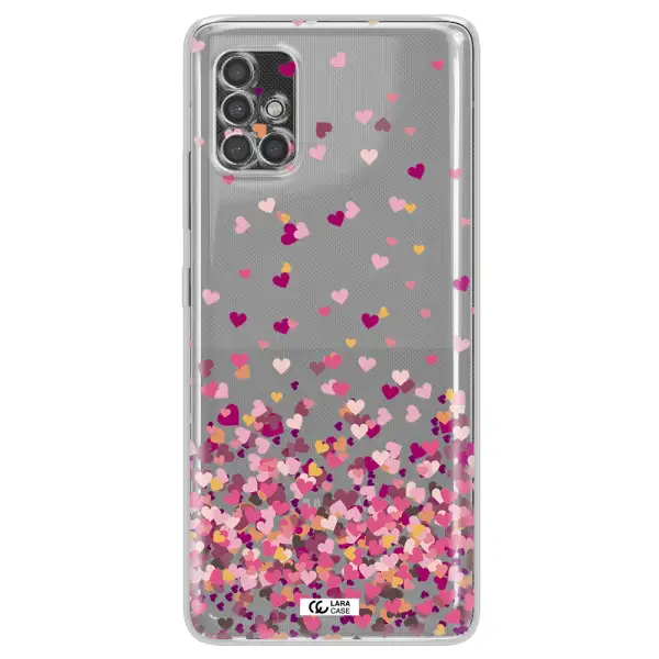Flying Hearts Samsung A40S Clear Tpu Case