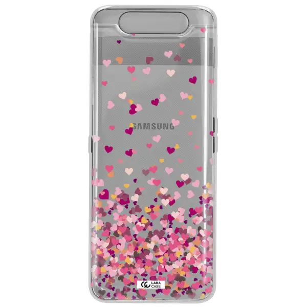 Flying Hearts Samsung A80 Clear TPU Case