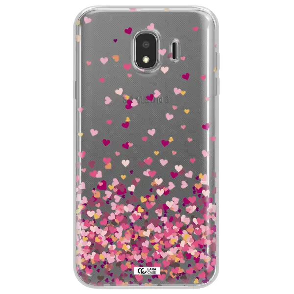 Flying Hearts Samsung J4 Clear TPU Case