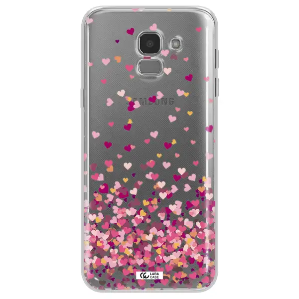 Flying Hearts Samsung J6 Clear TPU Case