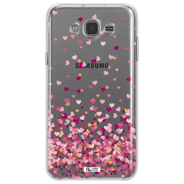 Flying Hearts Samsung J7 Clear TPU Case