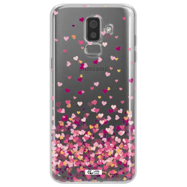 Flying Hearts Samsung J8 Clear TPU Case