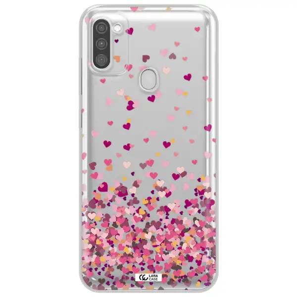 Flying Hearts Samsung M11 Clear TPU Case