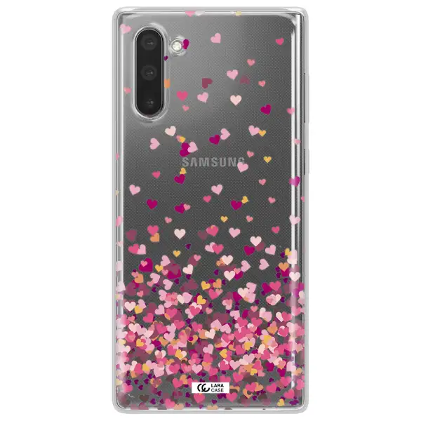 Flying Hearts Samsung Note 10 Clear TPU Case