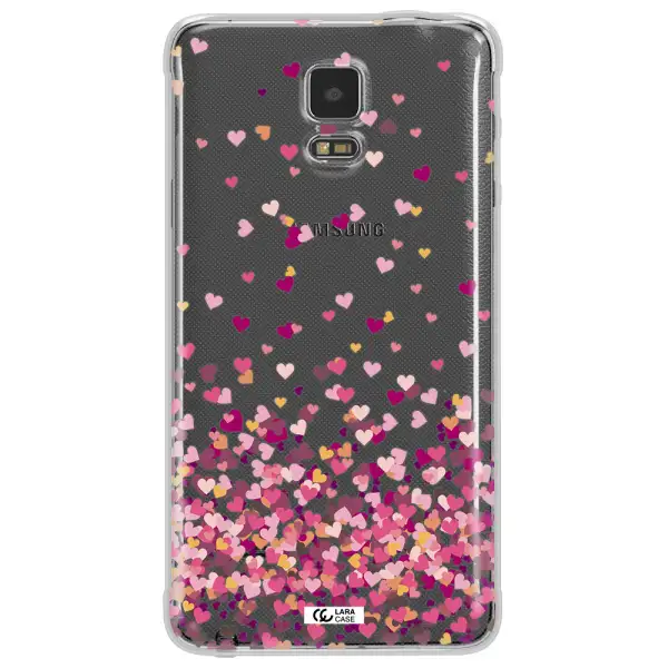 Flying Hearts Samsung Note 4 Clear TPU Case