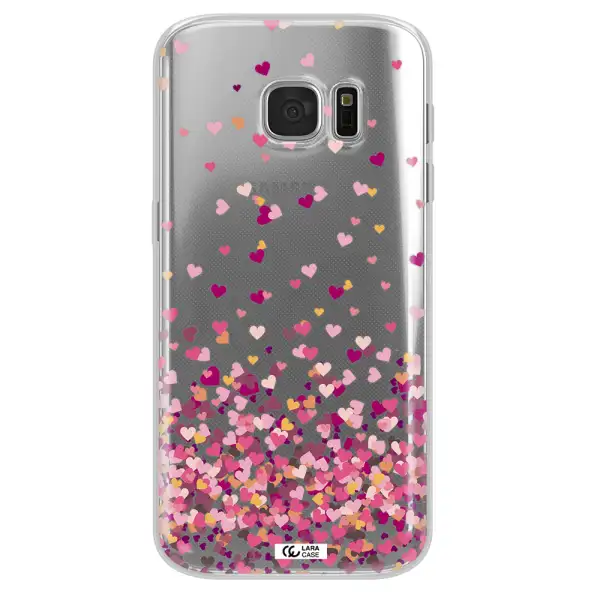 Flying Hearts Samsung S 7 Clear TPU Case