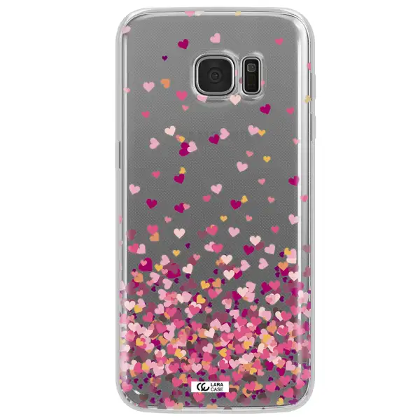 Flying Hearts Samsung S7 Edge Clear TPU Case