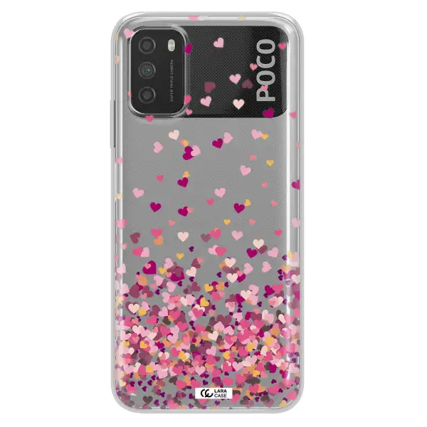 Flying Hearts Xiaomi Poco M3 Clear TPU Case
