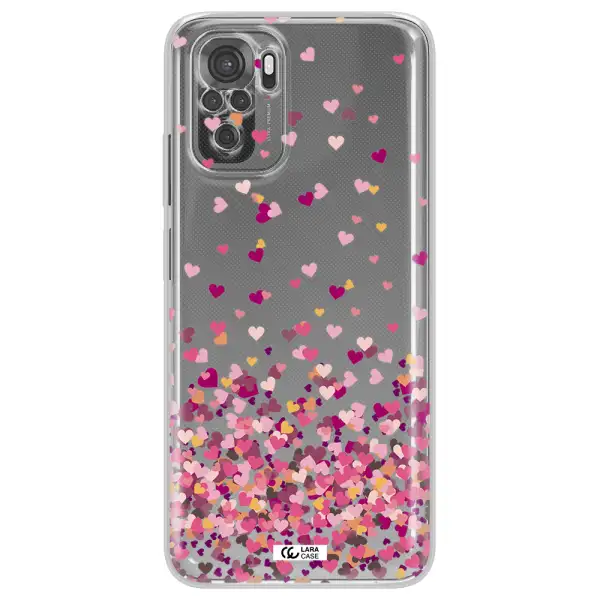 Flying Hearts Xiaomi Redmi Note 10S Clear Tpu Case