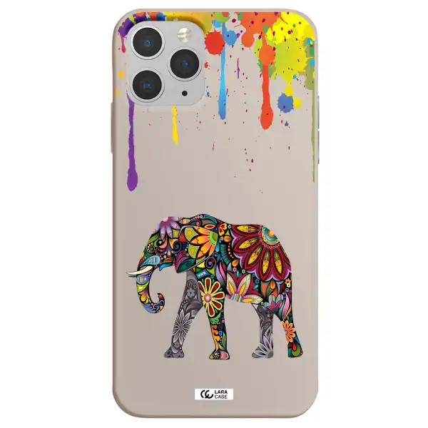 Mandala Elephant Apple iPhone 11 pro Silicone Stone Case