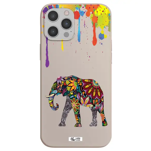 Mandala Elephant Apple iPhone 12 pro max Silicone Stone Case