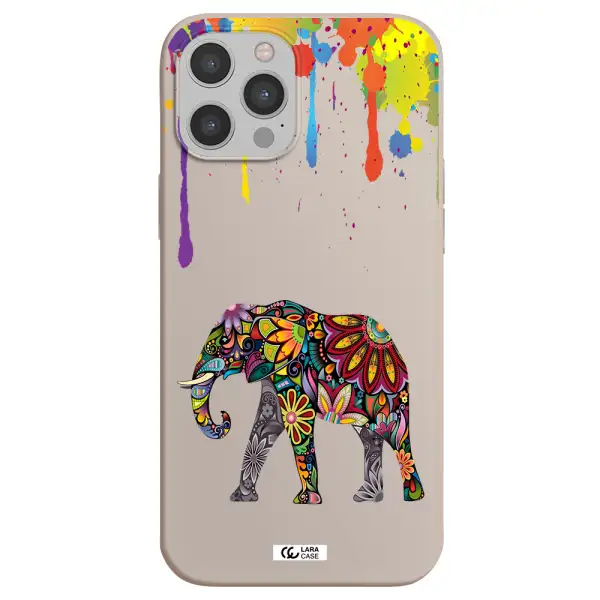 Mandala Elephant Apple iPhone 12 pro Silicone Stone Case