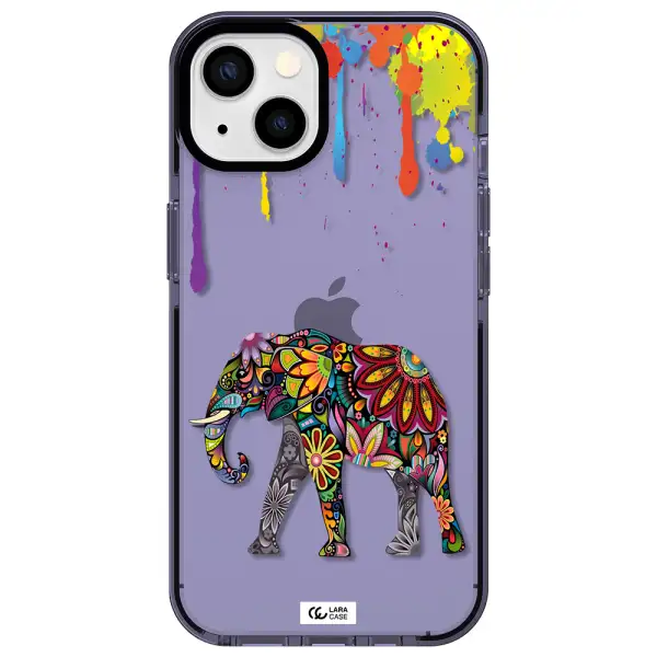 Mandala Elephant Apple iPhone 13 impact Lilac Case