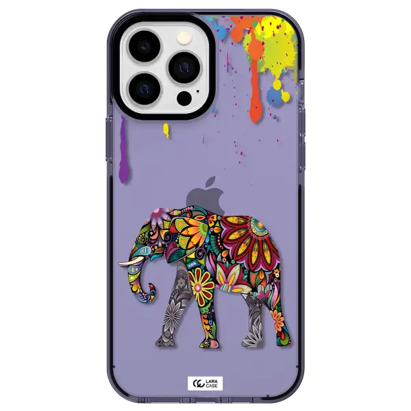 Mandala Elephant Apple iPhone 13 Pro Max impact Lilac Case