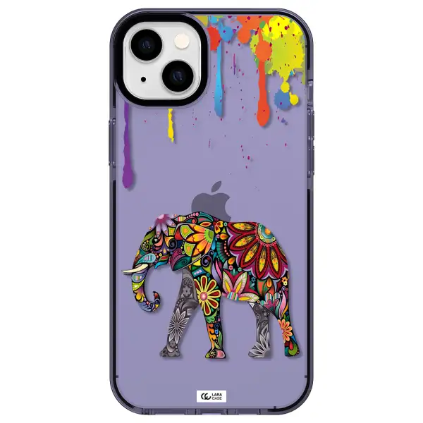 Mandala Elephant Apple iPhone 14 plus impact Lilac Case