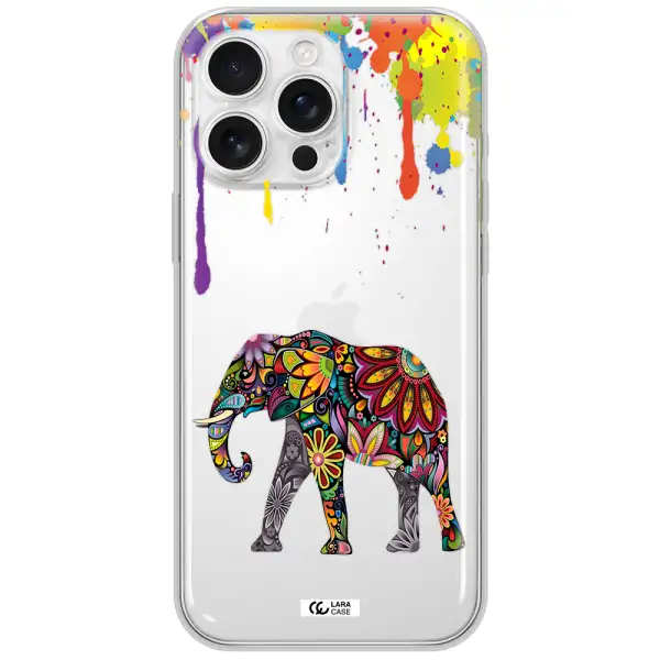 Mandala Elephant Apple Iphone 16 Pro Max Clear Tpu Case