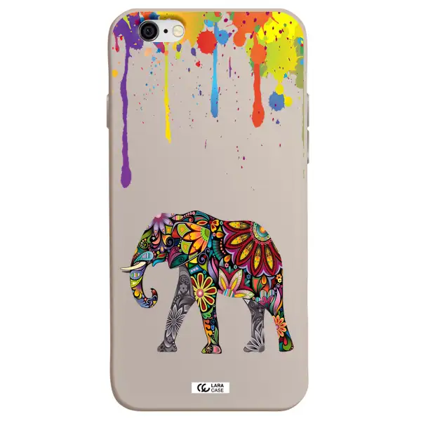 Mandala Elephant Apple iPhone 6 Silicone Stone Case