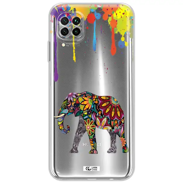 Mandala Elephant Huawei Nova 7I Clear Tpu Case