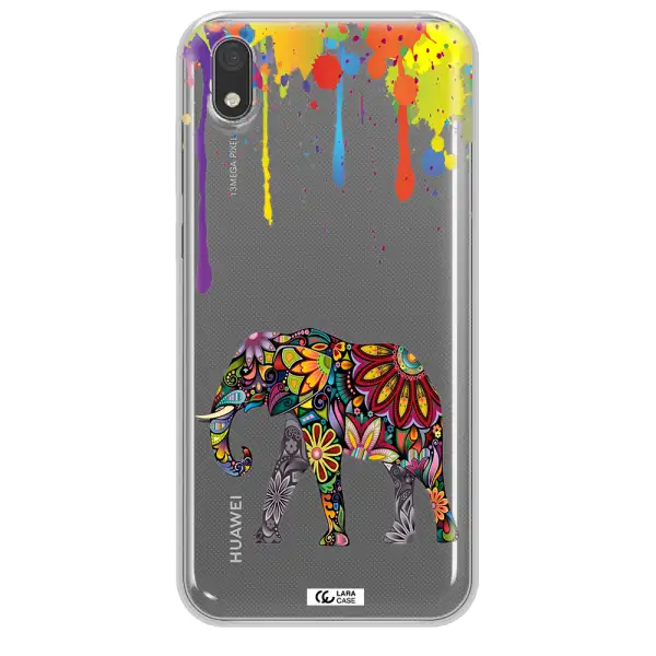Mandala Elephant Huawei Y5 2019 Clear TPU Case