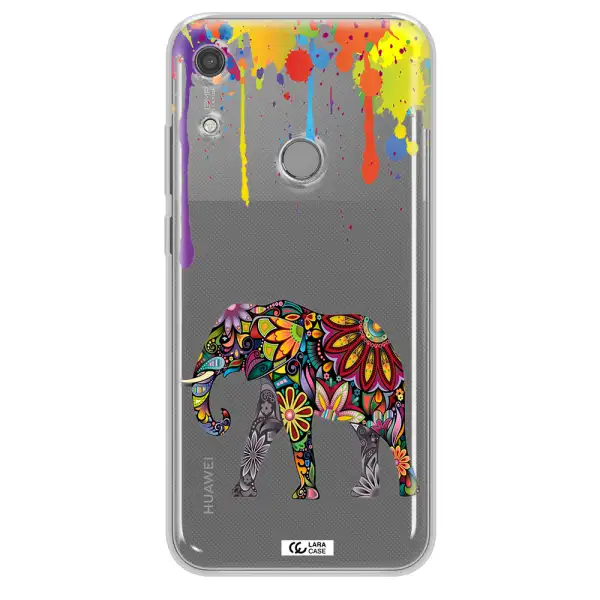 Mandala Elephant Huawei Y6S Clear TPU Case
